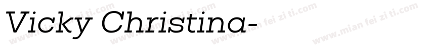 Vicky Christina字体转换